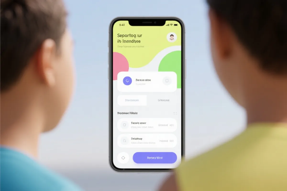移动端界面示意图